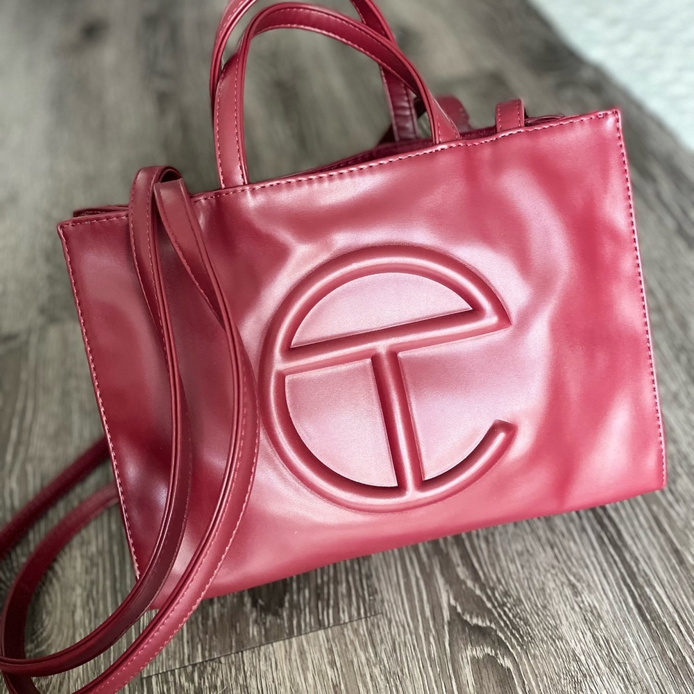 Telfar ruby red bag medium